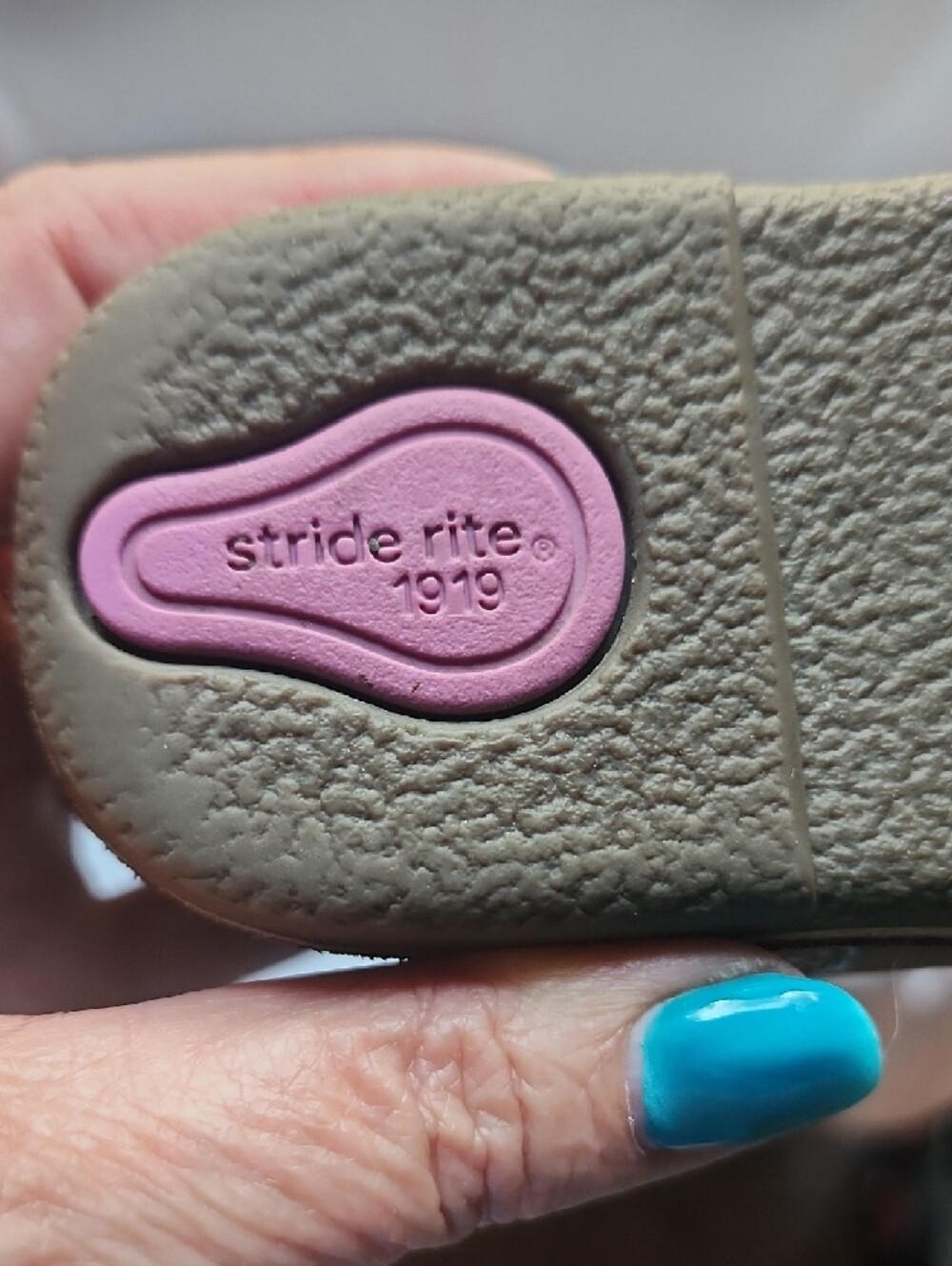 Stride Rite Brown Leather Ankle Boots with Pink Trim - Picture 2 of 7